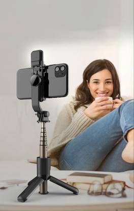 BUFONA Bluetooth Selfie Stick Tripod Phone Holder Gimbal Photo Clicker Video Shutter Tripod, Monopod, Monopod Kit, Tripod Ball Head, Tripod Bracket, Tripod Clamp, Tripod Kit
