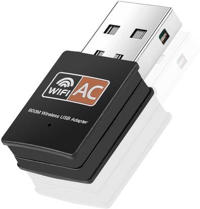 Trustify USB WiFi 600 Mbps 5G Realtek RTL8811 Wireless Network Adapter for Desktop PC with 2.4GHz/5GHz High Gain Dual Band IEEE 802.11ac Supports Windows 10/8.1/8/7/XP, Mac OS 10.9-10.14, Linux USB Adapter