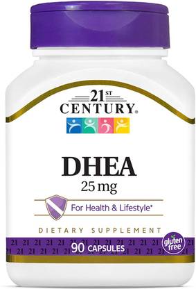 21st Century DHEA 25 mg Capsules, 90 Count