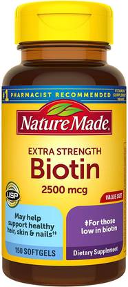 Nature Made Biotin -- 2500 mcg - 150 Softgels