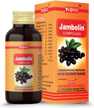 NIPCO HOMEOTRADE JAMBOLIN COMPOUND
(Non-Sugar Base for Diabetes) 450ML