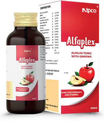 NIPCO HOMEOTRADE ALFAPLEX (Alfalfa Tonic with Ginseng) 450 ML