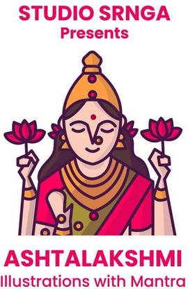 Ashtalakshmi - Illustrations with Mantra