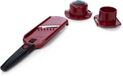 Borner Borner Multi Dicer & Slicer vegetable grater fruit slicer mini slicer julienne slicer onion dicer thin stripes fruit and vegetable slicer red/black Vegetable & Fruit Grater & Slicer