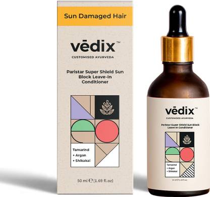 Vedix Ayurvedic Leave-in Conditioner | Paristar Super Shield Sun Block Leave-In Conditioner | For Sun Damaged and Dry Hair | Reduces Frizz | Moisturizes and repairs dull hair |