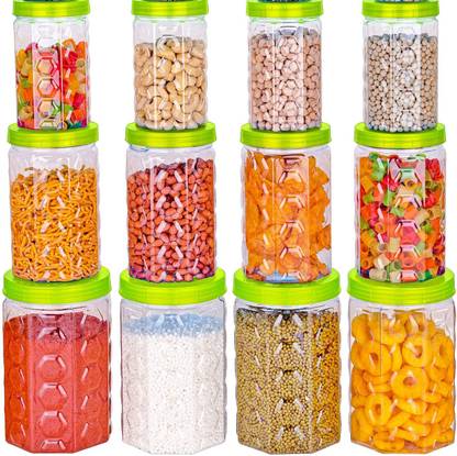 JEMS STORE Plastic Grocery Container  - 1200 ml, 650 ml, 350 ml