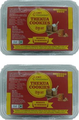 Affirm Foods Thekua | Bihar Jharkhand Product | Organic Thekua, Fried Cookies, Taste of Bihar, sweets (100% Natural) - 500g(Pack of 2) Cookies Biscuit