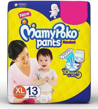 MamyPoko Pants Standard Baby Diapers, XL Size-13 count - XL