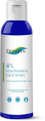 DermDoc 4% Niacinamide Facewash For Normal to Dry Skin Type (120 ml) Face Wash