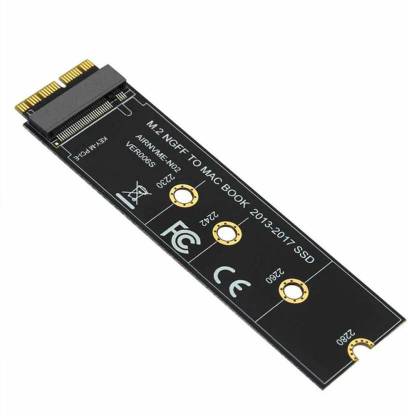 Etzin M.2 NVME SSD Convert Adapter Card Compatible with Mack-Buk Air Pro Retina (Year 2013-2017), NVME/AHCI SSD Upgraded Kit for A1465 A1466 A1398 A1502(Not Fit Early 2013 Mac--Buk Pro) M.2 NVME SSD Convert Adapter Card Internal Optical Drive