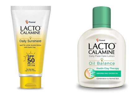 Lacto Calamine Sun Shield 50g And Lotion for Combination (120 ml)