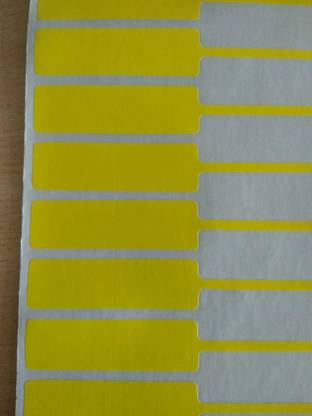 Solitaire 92X15(52 Print - Yellow) Self Adhesive Paper Label