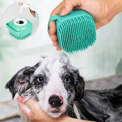 buddies cart Dog Bath Brush Body Scrubber Tick Remover for Shower Bathing and Shedding Slicker Brushes for  Dog & Cat, Cat, Dog, Cow, Horse, Rabbit, Monkey, Mouse
