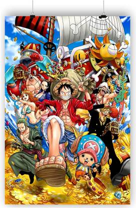 The Straw Hat Pirates Poster Luffy Zoro Nami Paper Print