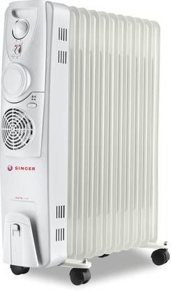 Singer 2900 Watts Oil Filled PTC Fan Room Heater OFR 11-Fin 2900 Watts Oil Filled PTC Fan Room Heater (White) Fan Room Heater
