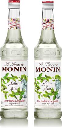 Monin Mojito Mint Syrup Bottle 250ml, Pack Of 2 (Imported) Mojito Mint