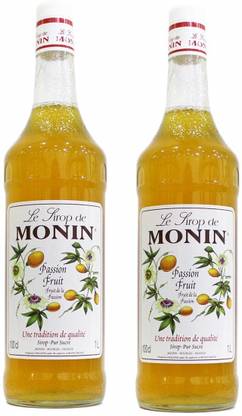 Monin Passion Fruit Syrup 250ml ,Pack Of 2 (Imported) Orange