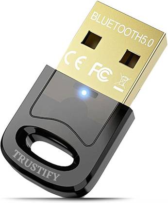 Trustify USB WiFi 600 Mbps 5G Realtek RTL8811 Wireless Network Adapter for Desktop PC with 2.4GHz/5GHz High Gain Dual Band IEEE 802.11ac USB Adapter