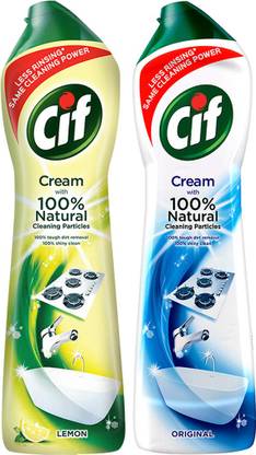 Cif Lemon & Original Surface Cleaner Cream for Kitchen,500 ml,PO2