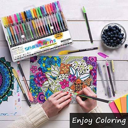 AMACO Amazing Children favourite drawing color kit / DOMS drawing color tube & Neon Colours Pen Set(Glitter Neon Pen, Set of 36)DOMS Water Color Cakes & Book For Kid (Set of 3, Multicolor)