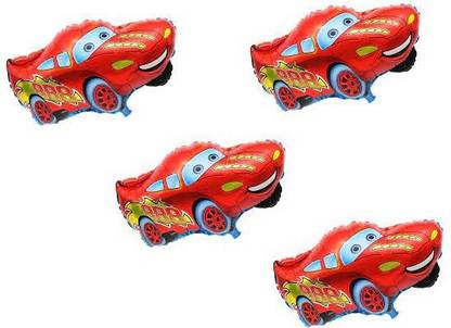 decokart Printed 4 car foil balloon-pack of 4 Balloon