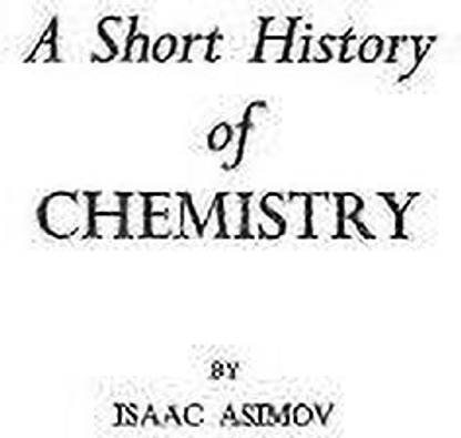 A Short History of Chemistry