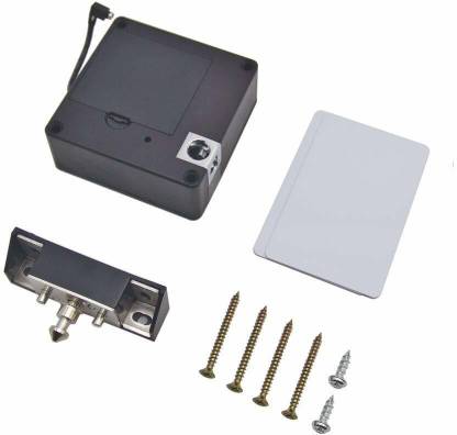 jenix Smart Drawer Electronic RFID Door Lock I Hidden DIY Wooden Cabinet Electronic Door Lock with Extra Power Cable and RFID Card I Stealthlock Keyless Locking System