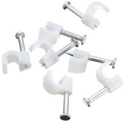 SINKUL CABLE HOOK 6 MM PLASTIC & STEEL CABLE HOOK WITH NAIL