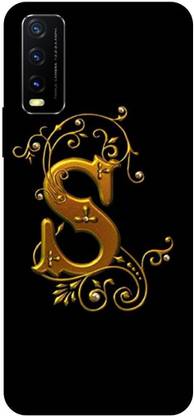 THE NARAYANA COLLECTIONS Back Cover for VIVO Y12S-V2069-V2033-S,NAME,GOLDEN,ALPHABET,LOVE