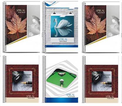 Gonsgadapp ROUGH NOTEBOOK Spiral | 300 White Pages | Pack of 6 | Ruled A4 Size | Rough Copy | Rough Notebooks for Students | Recycled Register Set A4 Notebook Ruled 300 Pages (Rich, Pack of 6) A4 Note Book Single Rule 300 Pages