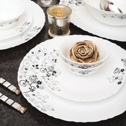 LAOPALA Pack of 65 Opalware Dinner Set
