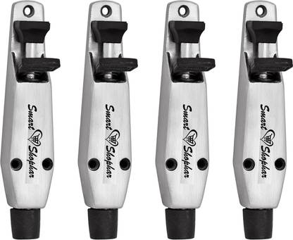 Smart Shophar SHA30ST-SUMM-SL05-P4 Aluminium Alloys Summary Door Stopper 5 inches Pack of 4 Door Mounted Door Stopper