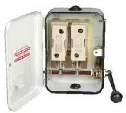 benlo Main Switch Fuse Unit (White, Double Pole, 16 Amps 240 Volts) 16 A Two Way Electrical Switch