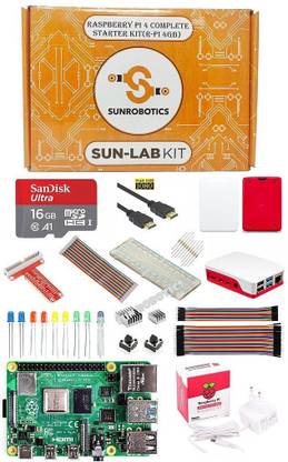 SunRobotics Raspberry Pi 4 (4GB) Complete Starter Kit Electronic Components Electronic Hobby Kit