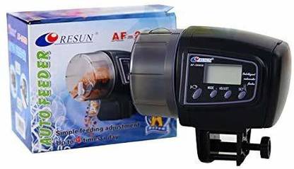 RESUN Automatic Food Timer, Size: (10.6X10.3 cm) (LXH) Digital Automatic Food Feeder for Aquarium Fish Tank (AF2009D) Digital Automatic and Manual Fish Feeder