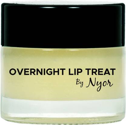 Nyor Overnight Lip Treat Mask 10 Gms - 100% Natural | No Artificial Fragrance | No Added Color | Vegan | Cruelty Free | Paraben Free