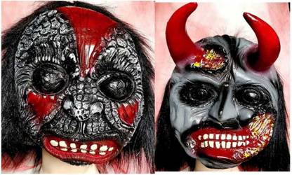 Stylin Ghost/Scary/Horror Character Mask Model- 006 & 012 Party Mask