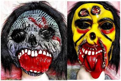 Stylin Ghost/Scary/Horror Character Mask Model- 001 & 011 Party Mask