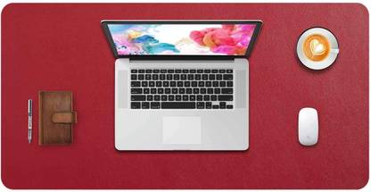 SHIDHMI Laptop Pad Desk Pad, PU Leather Office Desk Mat, Ultra Thin, Extra Large, Waterproof Desk Blotter, Laptop Mouse Pad Table Protector for Office and Home Non Slip Base Dual Sided Mousepad