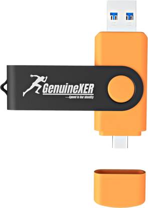 GenuineXER GXHD1 Version GXPM3.0 Type C Flash Drive NTFS 256 GB OTG Drive Compatible with Desktop Computer, Laptop, Gaming Console, Mobile, Tablet USB 3.0 Plastic Case