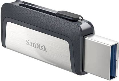 SanDisk SDDDC2-064 64 OTG Drive Compatible with Mobile, Desktop Computer, Laptop USB 3.1 Plastic Case