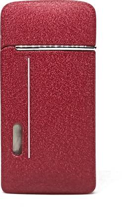Crokroz Premium Metal maroonCigarette Refillable Lighter - Pocket Lighter - Cigarette Lighter Pocket Lighter for Smoking Pocket Lighter