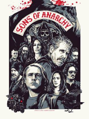 Sons Of Anarchy Poster Matte Finish Poster Paper Print