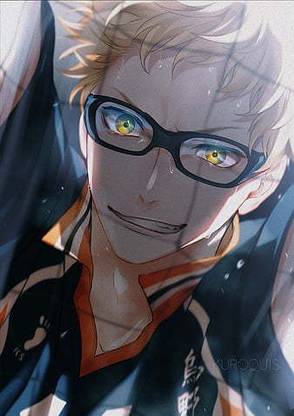 Tsukishima Haikyuu Karasuno Matte Finish Poster Paper Print