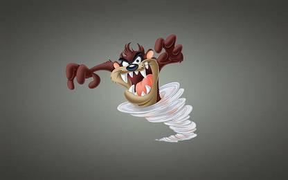 Tornado Vortex Taz The Tasmanian Devil Matte Finish Poster Paper Print