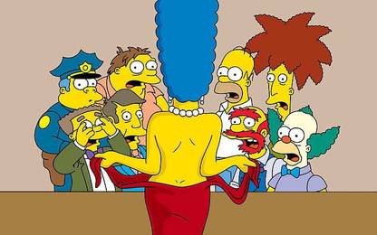 The Simpsons Homer Simpson Marge Simpson Tv Series Matte Finish Poster Paper Print