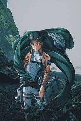 Levi Aot Attack On Titan Attackontitan Captain Captain Levi Outdoor Outdoors Waterfall Matte Finish Poster Paper Print