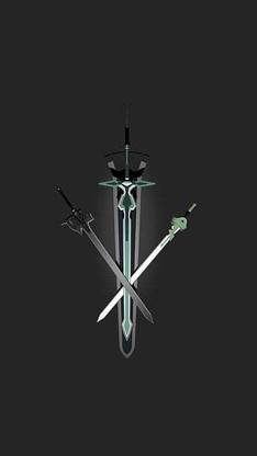 Sao Swords Kirito Sword Art Online Matte Finish Poster B-269 Paper Print