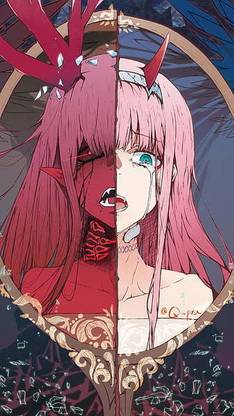 Zero Two Past 002 Anime Darling In The Franxx Zero Two Matte Finish Poster Paper Print