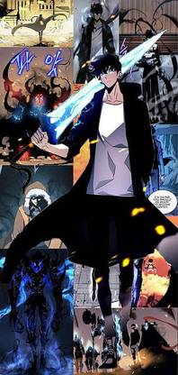 Solo Leveling Aesthetic Manhwa Sung Jin Woo Matte Finish Poster Paper Print